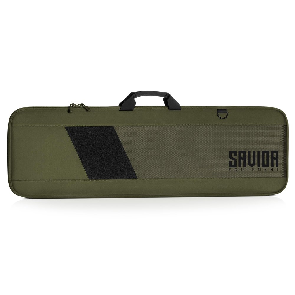 Savior Equipment Specialist Single Long Gun Bag Tactical Padded Soft Case w/Padded Handle Carrier, Adjustable Sling, Dual Lockable Zipper, 55 Inch Green