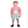 INGEAR Boys' Sun Shirt Rash Guard and Swim Shorts Combo Sun Protective Clothing Set Bathing Suit Set for Boys (US, Numeric, 4, SHARKALICIOUS) view 3
