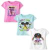 The Children's Place,Girls,Girl Power Short Sleeve Graphic T-Shirts,Multipacks,Girls Rule 3-Pack,X-Small view 1