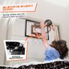 AND1 Over the Door Mini Basketball Hoop: 18x12 Shatterproof Backboard, 2 Mini Basketballs, and Hand Pump Included- Ultimate Indoor Basketball Accessory for Kids and Adults, No Tools Required view 3