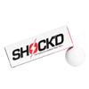 SHOCK'D GOLF BALLS - The World's Loudest Golf Ball - Viral Prank Ball (Sleeve of 3, Novelty) - White Dot Botton view 2