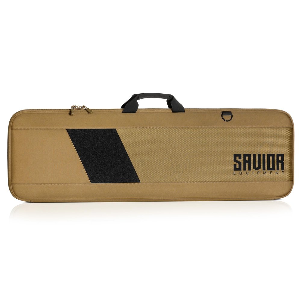 Savior Equipment Specialist Single Long Gun Bag Tactical Padded Soft Case w/Padded Handle Carrier, Adjustable Sling, Dual Lockable Zipper, 46 Inch FDE