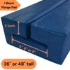 I-Beam Flange Pad 4FT Tall x 2" Thick  Closed Cell Foam Safety Padding for Indoor & Outdoor Use  UV-Resistant, Waterproof, Weatherproof, Easy Install, Non-Slip, Gym Basketball Court Protection view 3