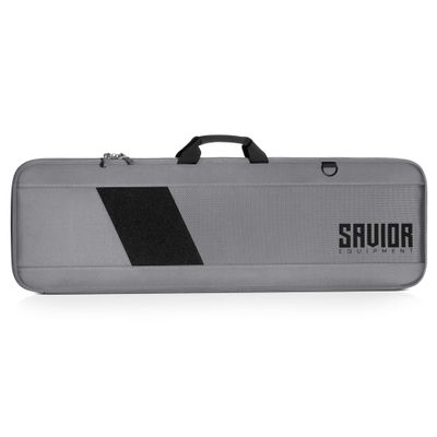 Savior Equipment Specialist Single Long Gun Bag Tactical Padded Soft Case w/Padded Handle Carrier, Adjustable Sling, Dual Lockable Zipper, 51 Inch Gray