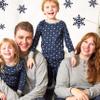 HonestBaby Family Matching Holiday Pajamas Organic Cotton for Men, Women, Kids, Toddlers, Baby Boys, Girls, Unisex Pets, Snowy Night, 0-3 Months view 3