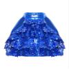 Jowowha Girls Sparkle Sequin Cropped Top Halter Dance Tops for Kids Stage Performance Hip Hop Street Dancing Royal Blue 4 Years view 1