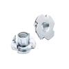 T Nuts for Rock Climbing Wall Holds 3/8-16 4 Prong Zinc Plated view 2