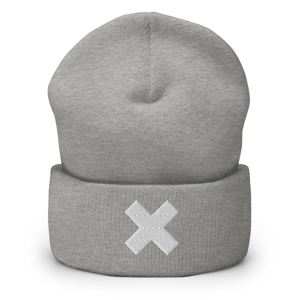 RIVEMUG NG Tony Chopper Cuffed Beanie Anime Hat Heather Grey
