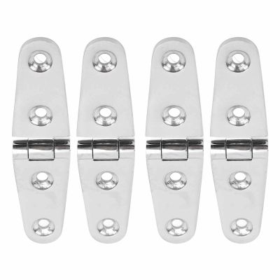 CFTGIW 4Pcs Marine Boat Hatch Hinges Stainless Steel Boat Deck Hatch Hinges Boat Hatch Hinge 316 Stainless Steel Proof Sturdy Marine Hatch Hinge for Yacht (103mm*27mm)