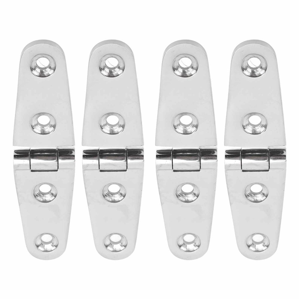 CFTGIW 4Pcs Marine Boat Hatch Hinges Stainless Steel Boat Deck Hatch Hinges Boat Hatch Hinge 316 Stainless Steel Proof Sturdy Marine Hatch Hinge for Yacht (103mm*27mm)