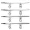 CFTGIW 4Pcs Boat Dock Mooring Cleat 8 inches Stainless Steel Dock Cleats Boat Dock Cleats Rope Cleat for Marine Yachts Inflatable Yachts Business Yachts (6 inches) view 1