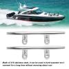CFTGIW 4Pcs Boat Dock Mooring Cleat 8 inches Stainless Steel Dock Cleats Boat Dock Cleats Rope Cleat for Marine Yachts Inflatable Yachts Business Yachts (6 inches) view 3