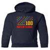 superhotapparel 100 Days Of School Teacher Student Funny Gift Youth Crewneck Sweatshirt (Navy, Youth Small) view 1