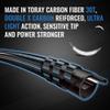 30T Carbon Fiber Travel Spinning Rod - 4-Piece 610 Portable Fishing Pole for Freshwater & Saltwater Bass, Trout, Ultra Light Fast Action SiC Guide Rings Rods with Case view 4