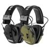 PROHEAR 2 Pack Electronic Ear Protections for Shooting with 4X Sound Amplification, Gun Range Hearing Protection Muffs, NRR 23dB Noise Reduction Headphones for Hunting, Black and Green view 1