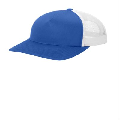 SPORT-TEK Unisex YP Classics Retro Trucker 5-Panel Cap | Adjustable Snapback Hat for Men & Women, Mesh Back & Curved Bill