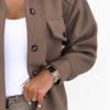 Maiyifu-GJ Women's Casual Trench Coat Wool Blend Coats Jackets Lapel Single Breasted Overcoats Mid Length Outerwear (Coffee,XX-Large) view 4