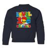 superhotapparel Level 100 Days Of School Unlocked Teacher Student Youth Crewneck Sweatshirt (Navy, Youth Small)