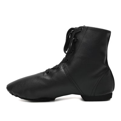 HIPPOSEUS Women Jazz Shoes Black Split Sole Dance Boots Ballet Dance Shoe for Men,US 7