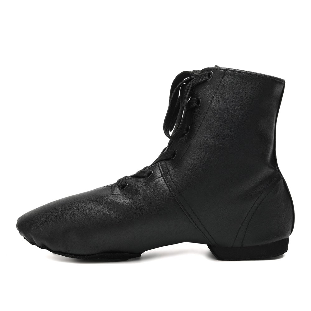 HIPPOSEUS Women Jazz Shoes Black Split Sole Dance Boots Ballet Dance Shoe for Men,US 7