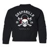 superhotapparel Gasparilla 2024 Tampa Florida Pirate Skull Youth Crewneck Sweatshirt (Black, Youth Medium)