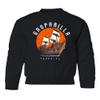 superhotapparel Gasparilla 2024 Tampa Florida Pirate Ship Logo Youth Crewneck Sweatshirt (Black, Youth X-Large) view 1