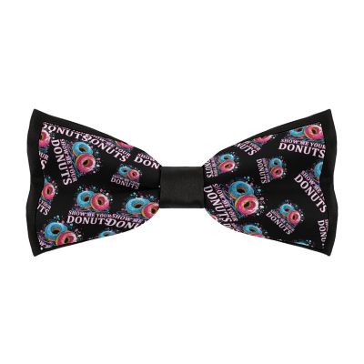 Show Me Your Donuts Men's Bow Ties Pre-Tied Adjustable Bowtie for Wedding Party