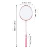 Badminton Rackets, Professional Separate Iron Alloy Badminton Rackets with String Protector Anti Slip Grip, Lightweight Badminton Rackets Set for Outdoor Backyard Games Beginners Student Training view 2