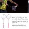 Badminton Rackets, Professional Separate Iron Alloy Badminton Rackets with String Protector Anti Slip Grip, Lightweight Badminton Rackets Set for Outdoor Backyard Games Beginners Student Training view 3