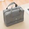 Dry/Wet Separation Travel Duffle Bag for Women Carry On with Shoe Compartment Luggage Sleeve, Large Capacity Folding Travel Tote Gym Bag, Weekender Overnight Bag (Grey) view 3