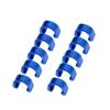 BESPORTBLE 20pcs Aluminum Alloy Brake Cable Clips Bike C-Clip Blue Buckle Bike Cable Clamp for Line Fixing view 2