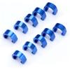 BESPORTBLE 20pcs Aluminum Alloy Brake Cable Clips Bike C-Clip Blue Buckle Bike Cable Clamp for Line Fixing view 4