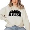 El Paso Skyline Sweatshirt, Family Matching Sweatshirt, Unisex Crewneck Sweatshirt for Vacation Lover, Road Trip Crew Hoodie, El Paso Souvenir Gift, S3587 Multiple Colors view 2