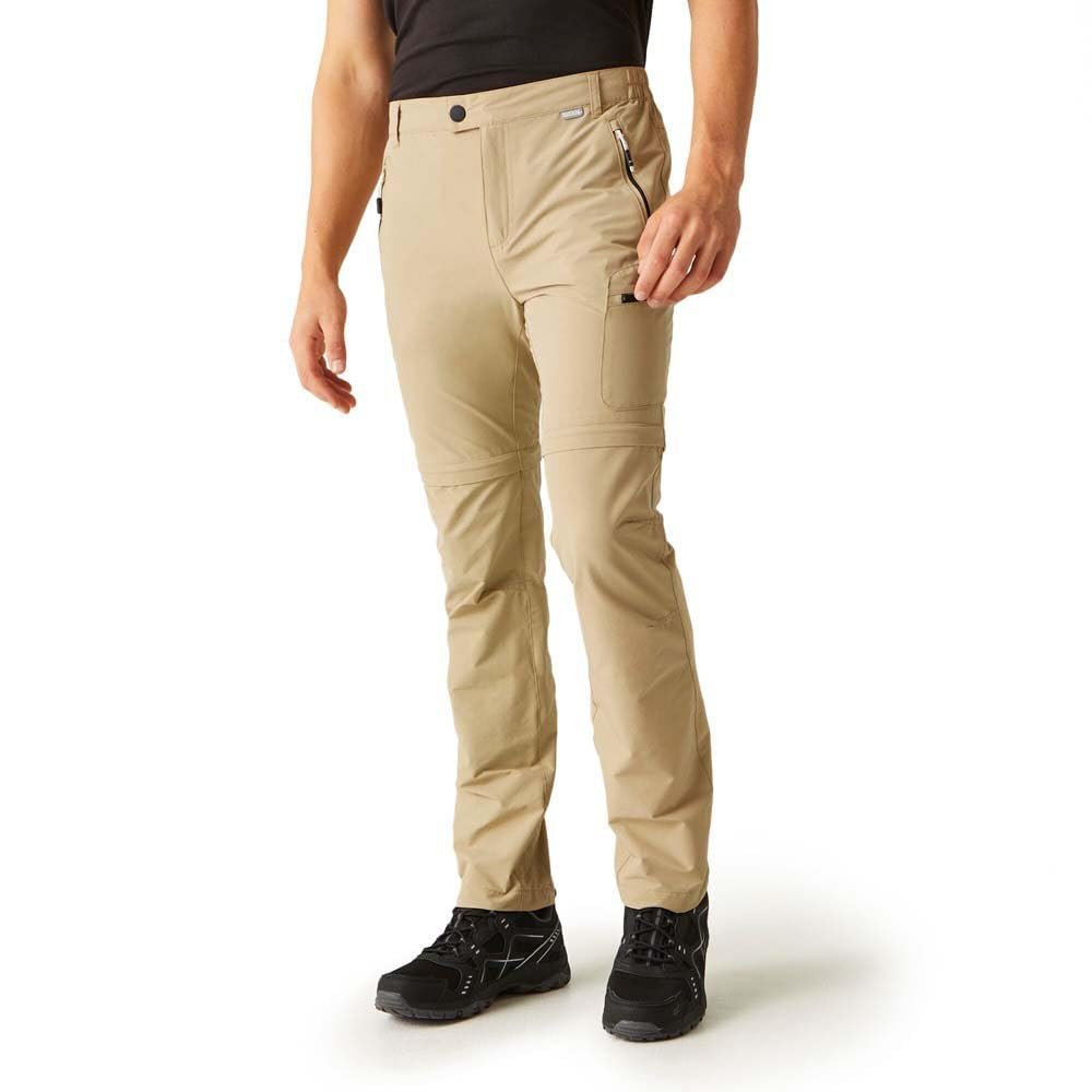 Regatta Men's Leesville II Zip Off Walking Trousers Beige