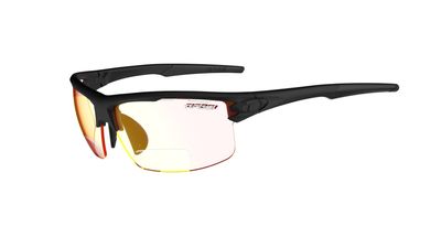 Tifosi Optics Rivet Reader Sunglasses (Blackout (Clarion Red Fototec, READER +2.5))