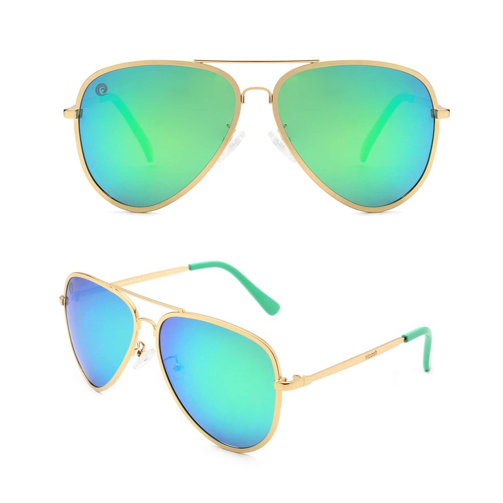 Woosh Mirrored Polarized Lightweight UV 400 Aviator Sunglasses for Men and Women - (DRAGONFLY)