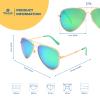 Woosh Mirrored Polarized Lightweight UV 400 Aviator Sunglasses for Men and Women - (DRAGONFLY) view 2