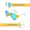 Woosh Mirrored Polarized Lightweight UV 400 Aviator Sunglasses for Men and Women - (DRAGONFLY) view 4