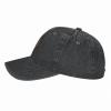 Cool Crown Baseball Cap for Men Women Hats Adjustable Vintage Cowboy Hat Black view 3