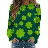 Glitter Shamrock Shirts for Women Shamrock Hoodie Couple St Patrick Day Shirts St Patricks Day Funny Shirt view 1