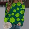 Glitter Shamrock Shirts for Women Shamrock Hoodie Couple St Patrick Day Shirts St Patricks Day Funny Shirt view 2