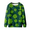 Glitter Shamrock Shirts for Women Shamrock Hoodie Couple St Patrick Day Shirts St Patricks Day Funny Shirt view 3