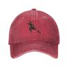 Gutsy Soccer Player Baseball Cap for Men Women Hats Adjustable Vintage Cowboy Hat Red view 2