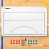 FORZA 35in x 24in Double-Sided Sports Coaching Whiteboard | 13 Sport Options - Dry Erase Board Equipped with Magnetic Markers, Pen & Eraser (Netball, with Carry Bag) view 2