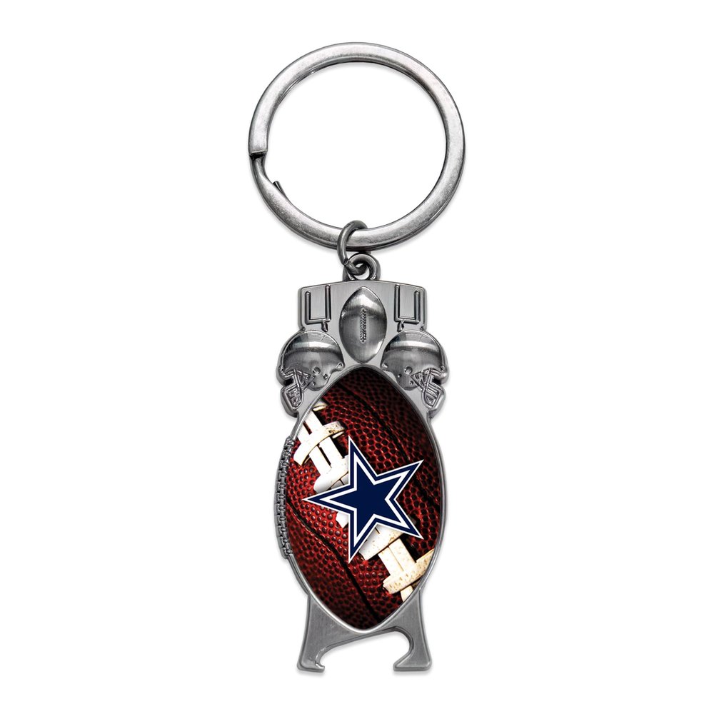 Rico Industries NFL Football Dallas Cowboys Sculpted Bottle Opener Keychain - Car Accessory