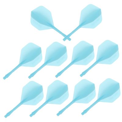 KICHOUSE 10pcs Durable Dart Flights with Replaceable Tails Flexible and Sturdy Material for Soft and Hard Tip Darts Patterns for Improved Balance and Accuracy