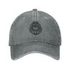Scary Bats Baseball Cap for Men Women Hats Adjustable Vintage Cowboy Hat Gray view 2