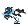 4 in 1 Home Workout Equipment, Abdominal Press Wheel Roller Kit with Push-Up Bar, Yoga Mat, Jump Rope, Complete Muscle Trainer and Exercise Equipment for Total Body Workout at Home or Gym view 1