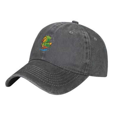 The Duck in The Raincoat Baseball Cap for Men Women Hats Adjustable Vintage Cowboy Hat Deep Heather