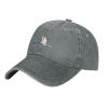 Birdie is Watching Tv Baseball Cap for Men Women Hats Adjustable Vintage Cowboy Hat Gray view 1